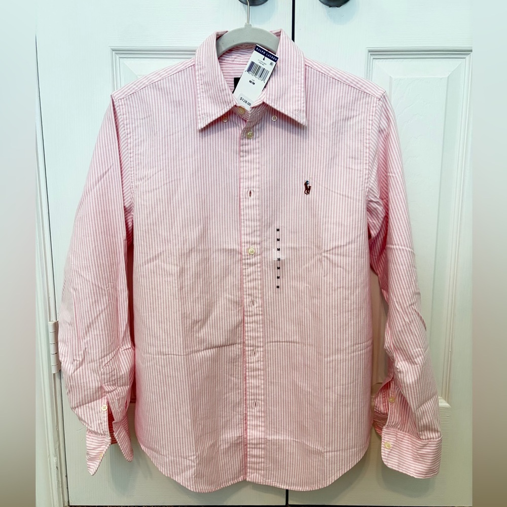Polo by Ralph Lauren Oxford Pink Stripe Button-Down Shirt